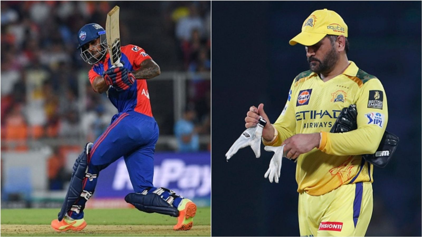 CSK's new pace-bowling all-rounder concedes 123 runs in 10 overs, most in List A history Aman Khan plays a shot in IPL 2023; Chennai Super Kings wicketkeeper MS Dhoni in action.