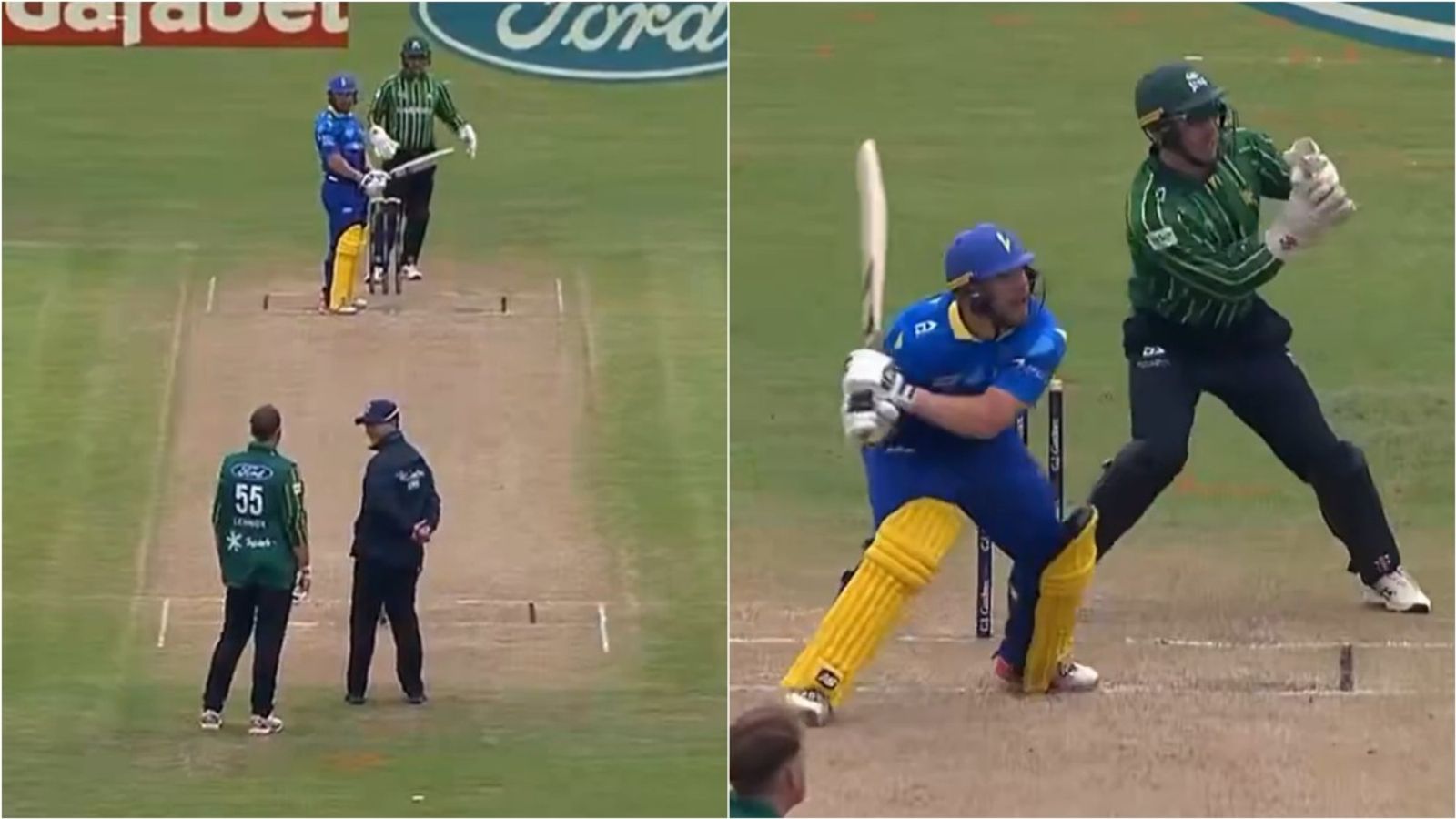 Glenn Phillips turns left-handed, hits a six to leave opposition in disbelief; watch viral video Otago's Glenn Phillips hits Jayden Lennox for a six while batting left-handed.