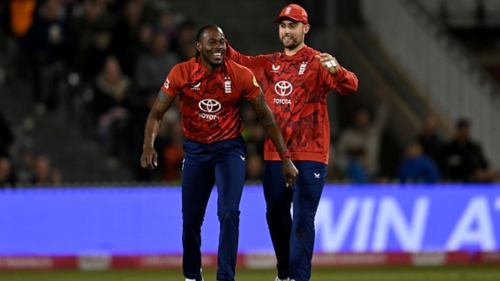 England announce squad for T20 World Cup 2026: MI all-rounder returns, pacer receives maiden call-up Jofra Archer of England celebrates with Will Jacks after catching out Marco Jansen of South Africa during the 2nd T20I of the series at Emirates Old Trafford on September 12, 2025.