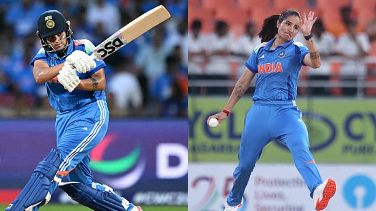 Shafali Verma (L) and Renuka Singh Thakur (via Getty)