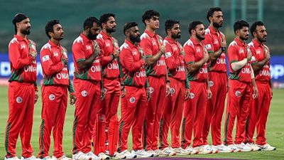 Oman announce T20 World Cup 2026 squad with three key changes from Asia Cup line-up Oman's players stand for their national anthem before the start of the game