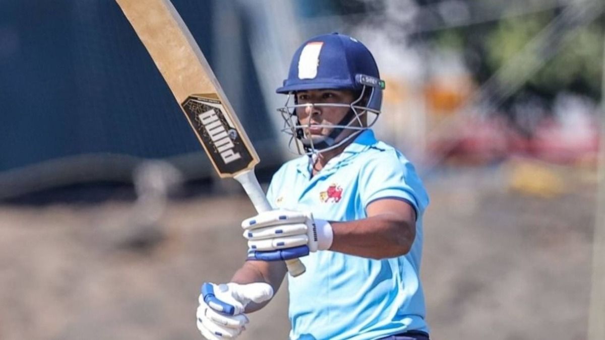 Sarfaraz Khan scored a blistering hundred for Mumbai in a clash against Goa in the Vijay Hazare Trophy (via X)