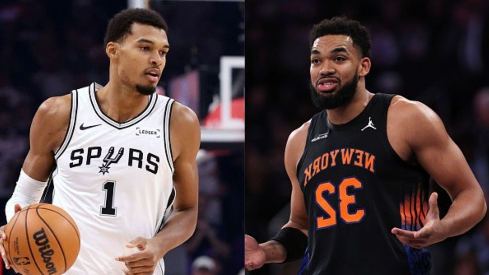 Knicks vs Spurs schedule: Date, time, live stream, and more on NBA 2025-26 season (December 31) Victor Wembanyama, Karl Anthony Towns in the frame (Images via Getty)