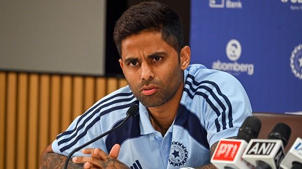 India's T20I captain Suryakumar Yadav in this frame. (Getty)