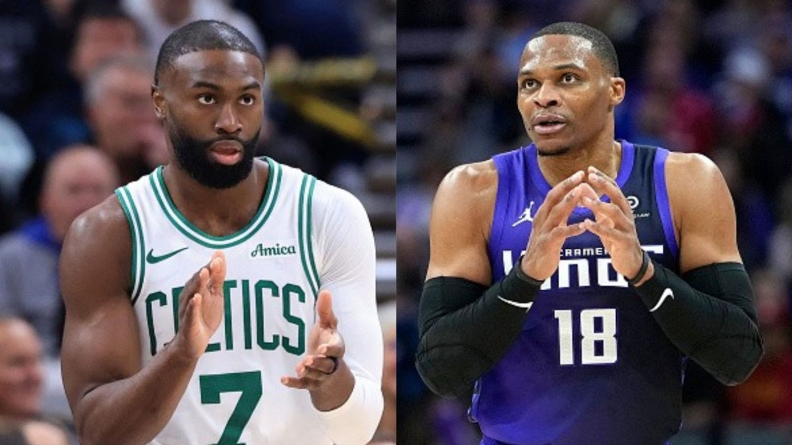 Celtics vs Kings schedule: Date, time, live stream, and more on NBA 2025-26 season (January 1) Jaylen Brown, Russell Westbrook in the frame (Images via Getty)