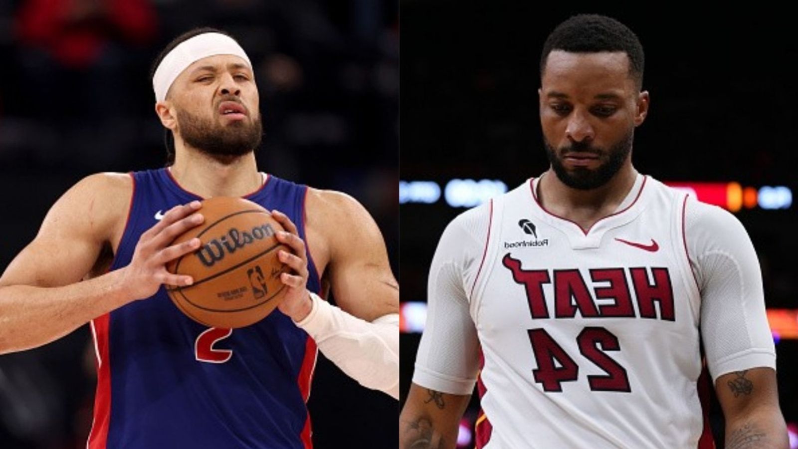 Pistons vs Heat schedule: Date, time, live stream, and more on NBA 2025-26 season (January 1) Cade Cunningham, Norman Powell in the frame (Images via Getty)