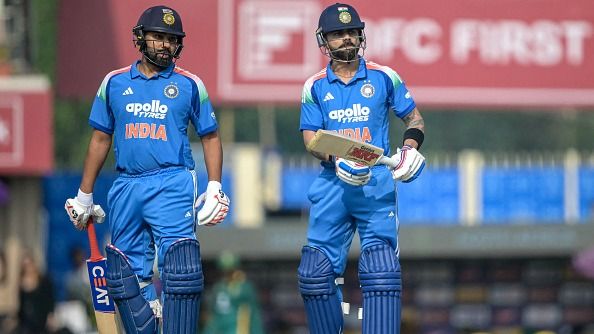 India's batting maestros Virat Kohli (R) and Rohit Sharma in this frame. (Getty)