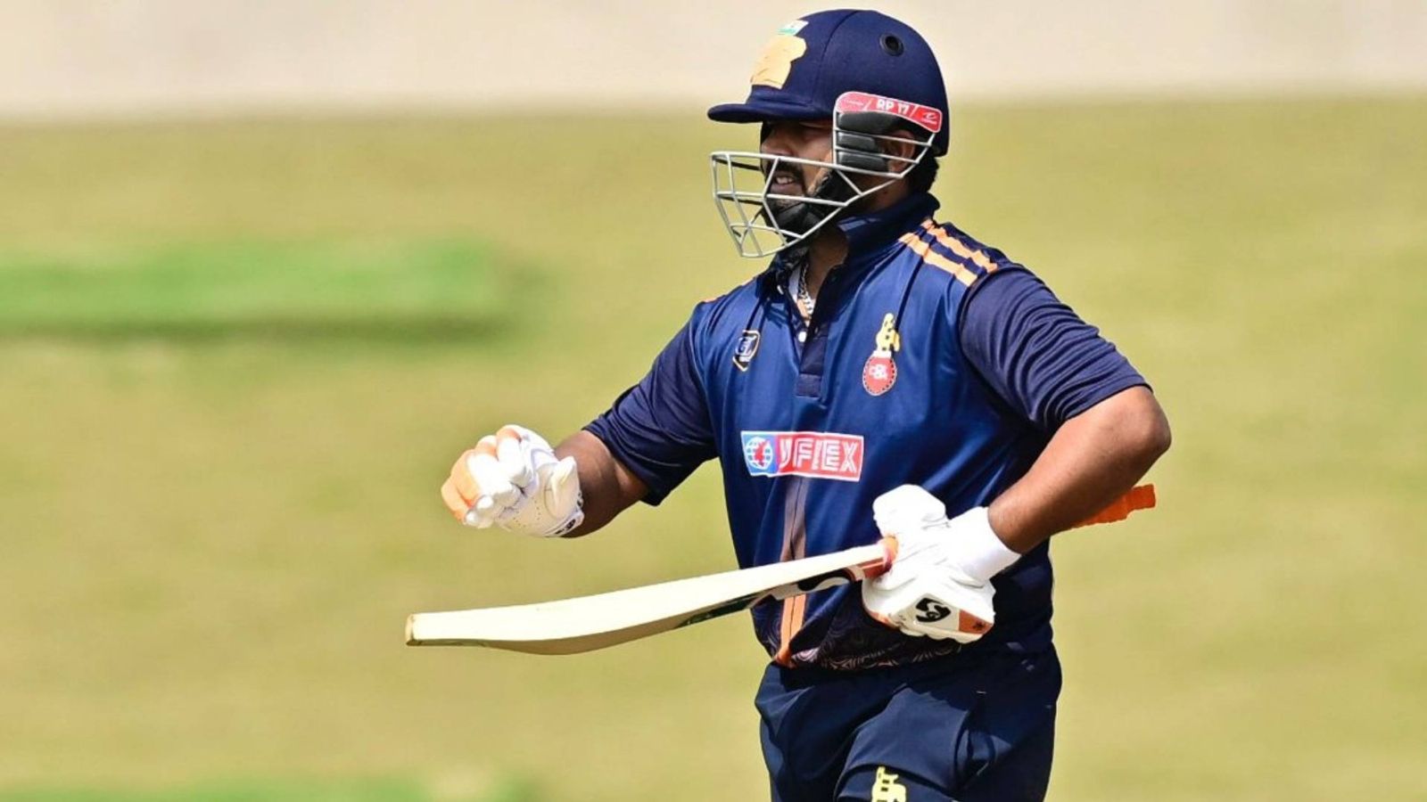 Rishabh Pant and Harshit Rana shine as Delhi defeat Services comfortably by 8 wickets in VHT Rishabh Pant bats for Delhi against Services in the Vijay Hazare Trophy (via X)