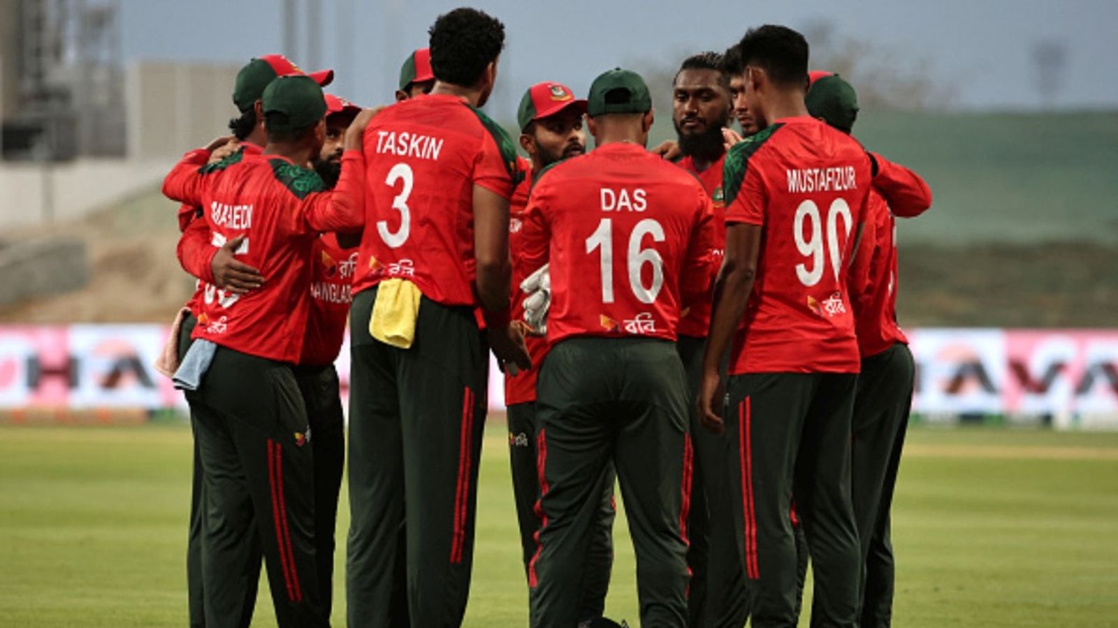 Bangladesh announce squad for T20 World Cup 2026, drop Asia Cup 2025 vice-captain Bangladesh's players make a huddle before the start of the Asia Cup 2025 match against Hong Kong at the Sheikh Zayed Cricket Stadium in Abu Dhabi on September 11, 2025.