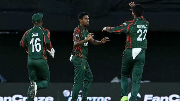 Bangladesh's Litton Das (L), Mustafizur Rahman (C) and Rishad Hossain (R) in this frame. (Getty) Bangladesh's Litton Das (L), Mustafizur Rahman (C) and Rishad Hossain (R) in this frame. (Getty)