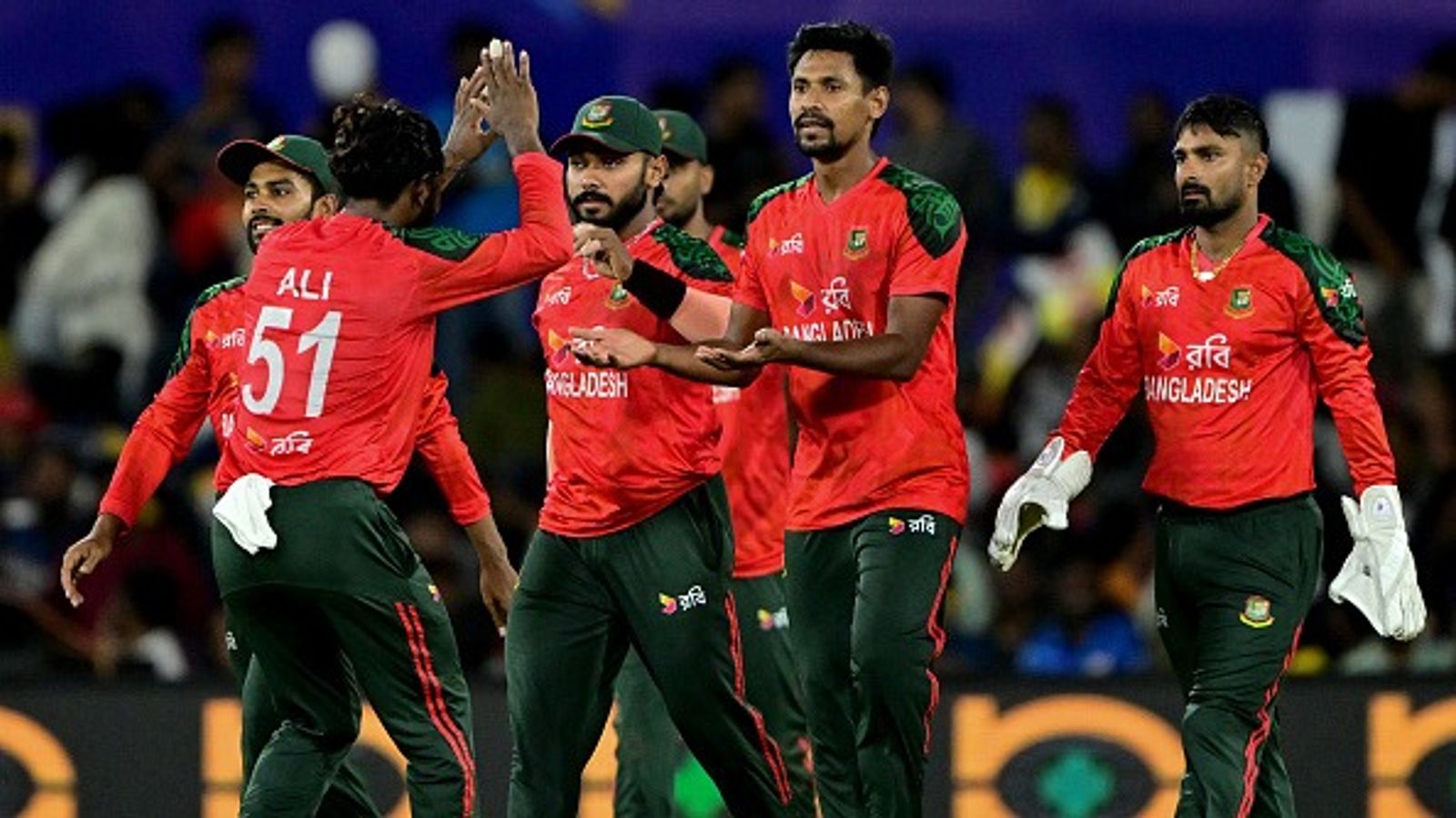 Exclusive: BCB official says Mustafizur's IPL snub led to BAN refusing to play T20 WC'26 matches in IND Bangladesh's Mustafizur Rahman (C) celebrates with teammates after the dismissal of Sri Lanka's Jeffrey Vandersay during the second T20I of the series at the Rangiri Dambulla International Stadium in Dambulla on July 13, 2025.