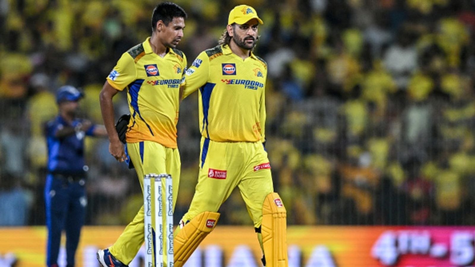 Bangladesh bans IPL broadcast indefinitely as KKR deny Mustafizur Rahman Rs 9.2 cr contract Chennai Super Kings' MS Dhoni talks with his teammate Mustafizur Rahman (L) during the IPL match against Sunrisers Hyderabad at the MA Chidambaram Stadium in Chennai on April 28, 2024.