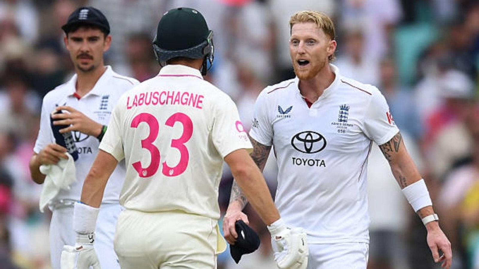 'He is such a...': Australia star's blunt take on Ben Stokes' verbal spat with Marnus Labuschagne on Day 2 Ben Stokes of England talks to Marnus Labuschagne during day two of the Fifth Test in the 2025/26 Ashes Series between Australia and England at Sydney Cricket Ground (via Getty)