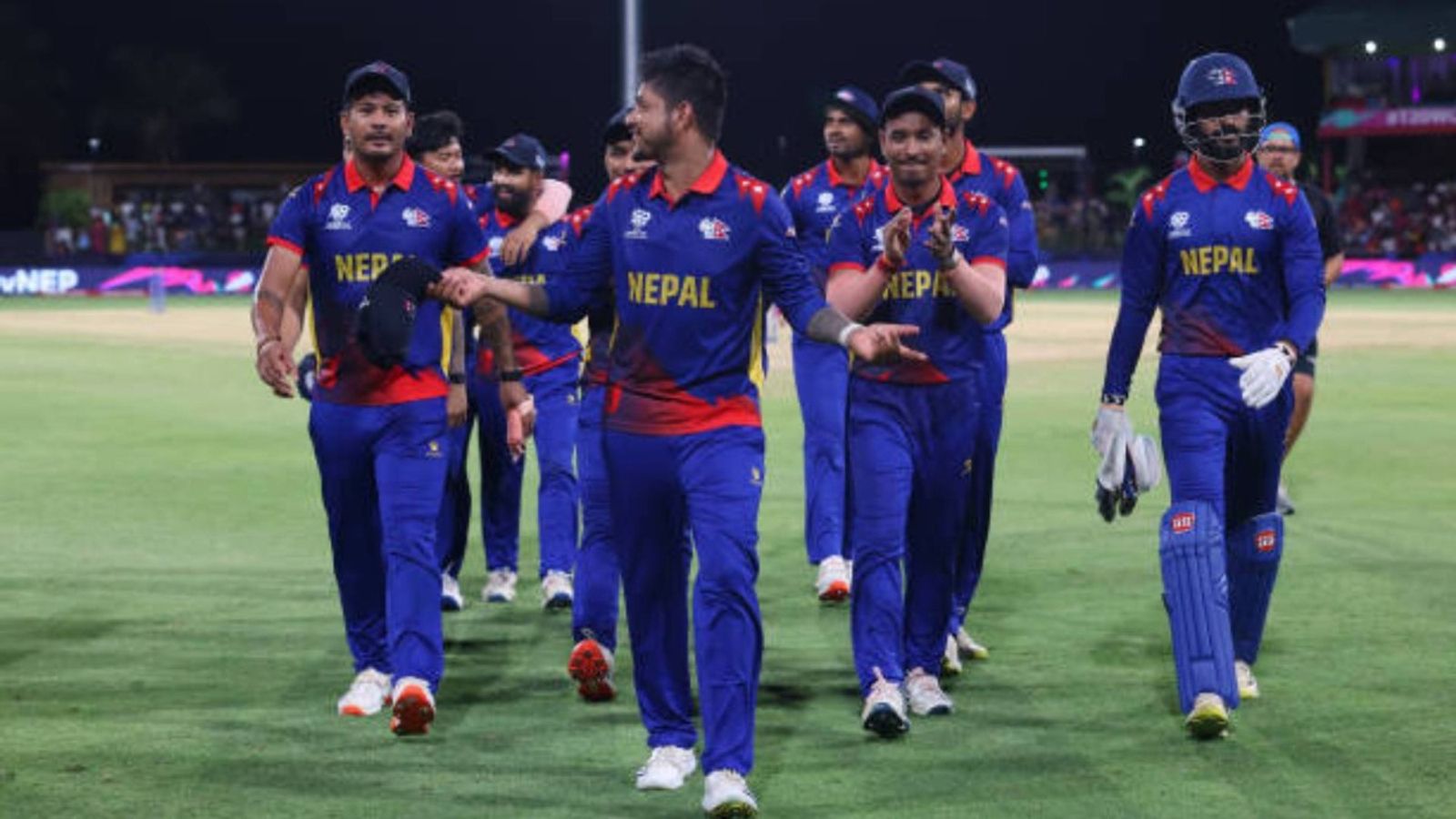Sandeep Lamichhane picked as Nepal announce 15-member squad for T20 World Cup Sandeep Lamichhane of Nepal walks off the field with teammates after the first innings during the ICC Men's T20 Cricket World Cup West Indies & USA 2024 match between Bangladesh and Nepal (via Getty)