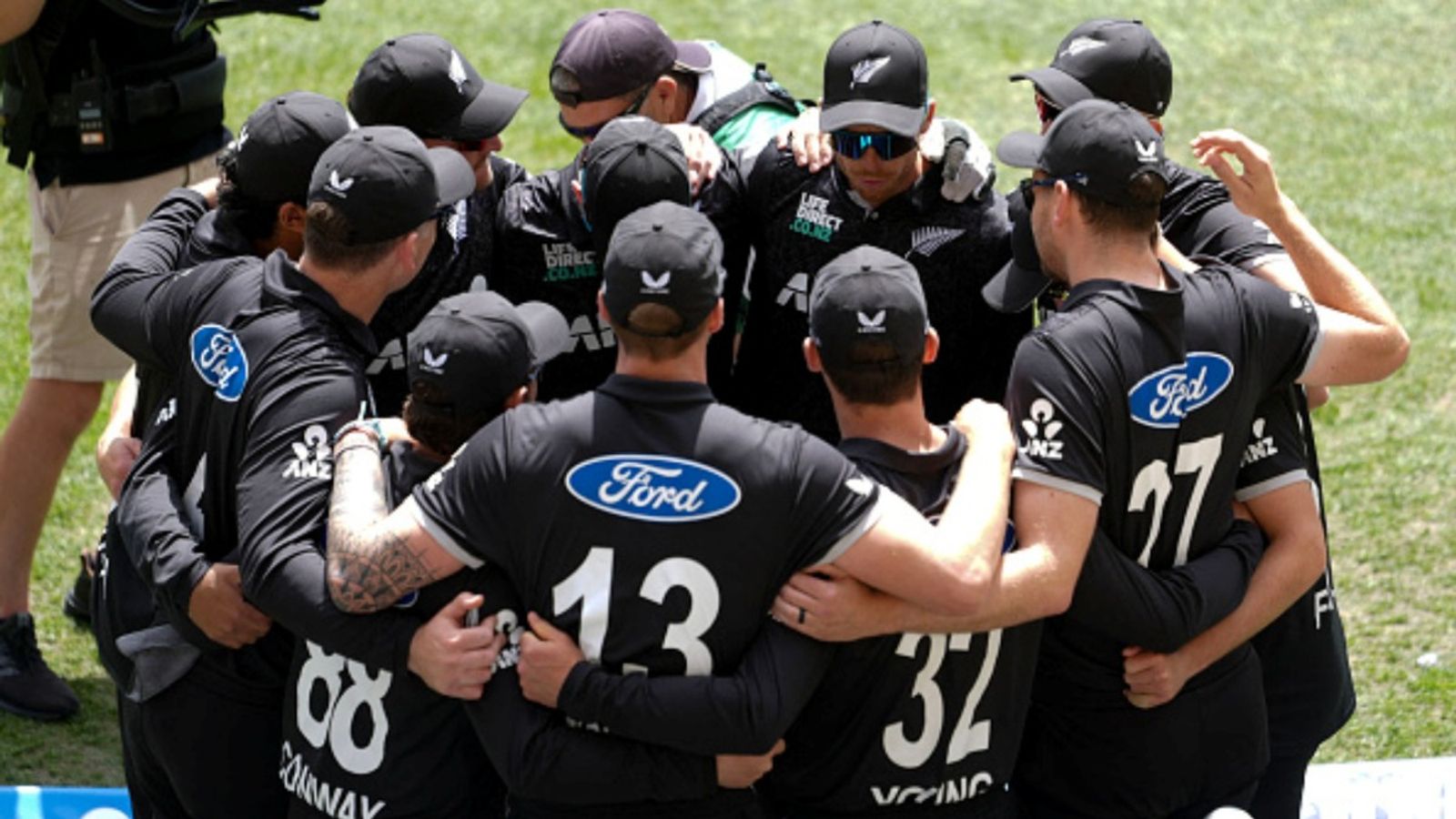 New Zealand announce squad for T20 World Cup 2026, 2 pacers may leave midway New Zealand players huddle before walking onto the field at the start of play during the 3rd ODI against England at Sky Stadium in Wellington on November 1, 2025.