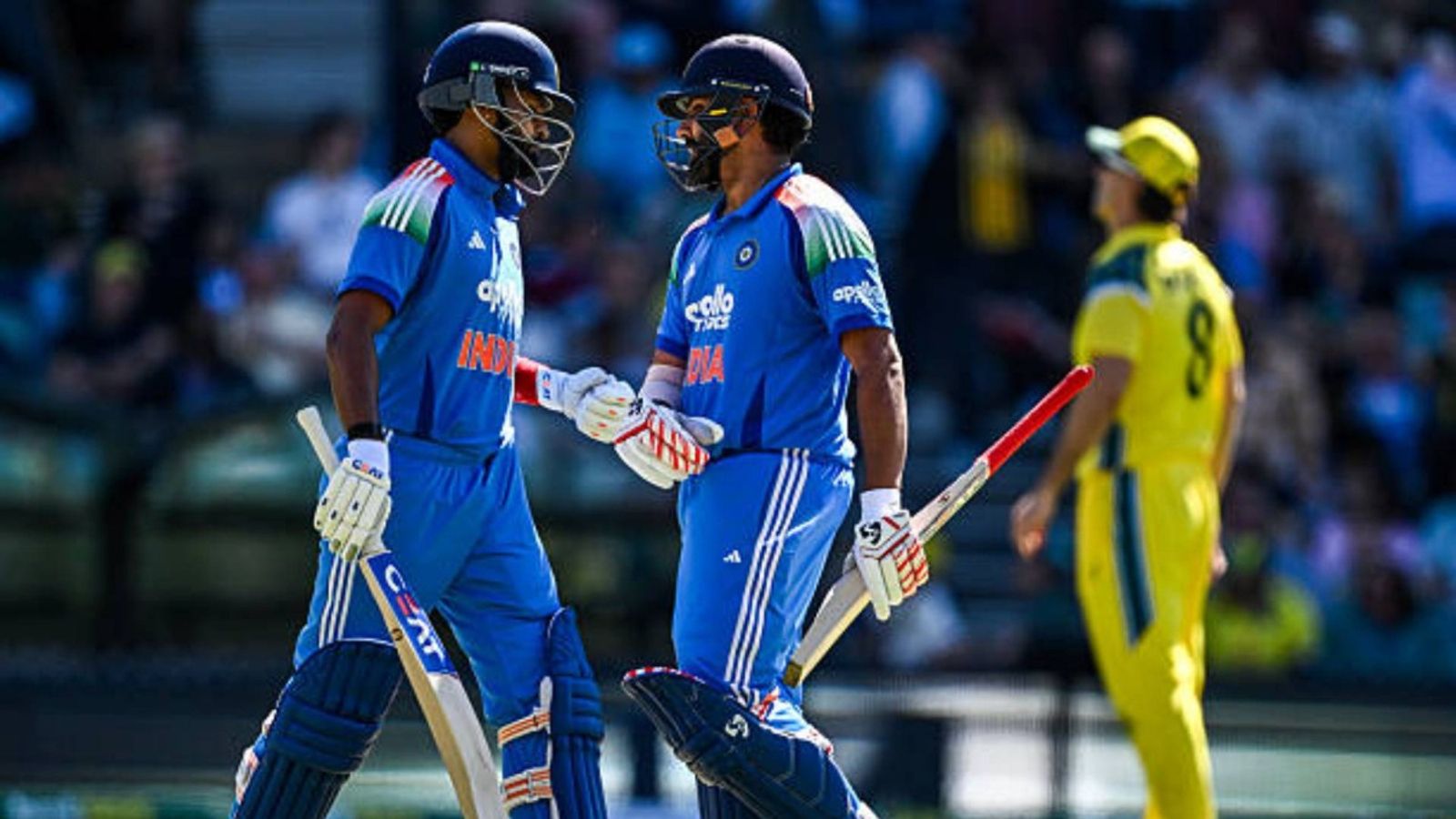 EXCLUSIVE: Good news for Team India as star player declared fit ahead of ODI series vs New Zealand Rohit Sharma of India celebrates making his half century with Shreyas Iyer of India during game two in the One Day International series between Australia and India at Adelaide Oval (via Getty)