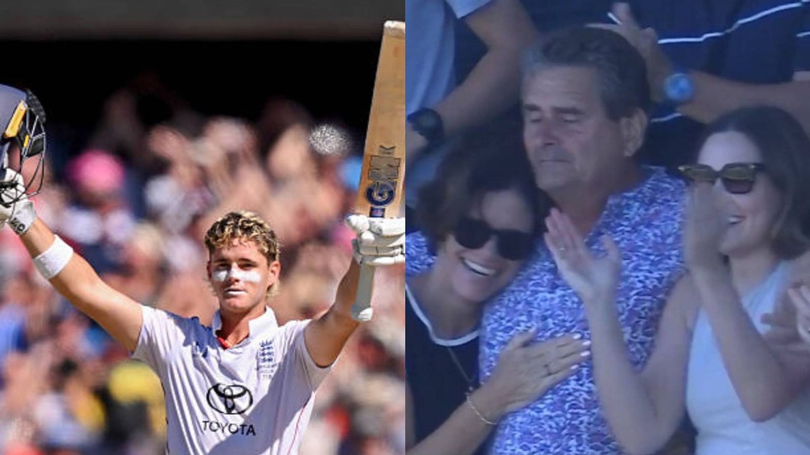WATCH: Jacob Bethell's father left emotional in the stands as England batter cracks maiden Test ton WATCH: Jacob Bethell's father left emotional in the stands as England batter cracks maiden Test ton (via X)