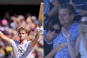 WATCH: Jacob Bethell's father left emotional in the stands as England batter cracks maiden Test ton SportsTak