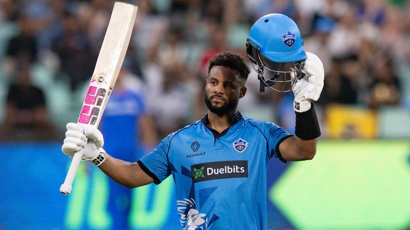 Ex-DC batter smashes all-time SA20 record with 118-run knock, Buttler's unbeaten 97 in vain as Capitals beat Giants Pretoria Capitals opener Shai Hope celebrates his century against Durban Super Giants in SA20 2025-26 encounter on January 7.