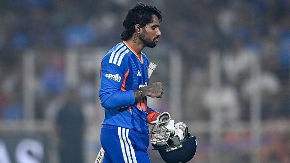 India's star batter Tilak Varma in this frame. (Getty)