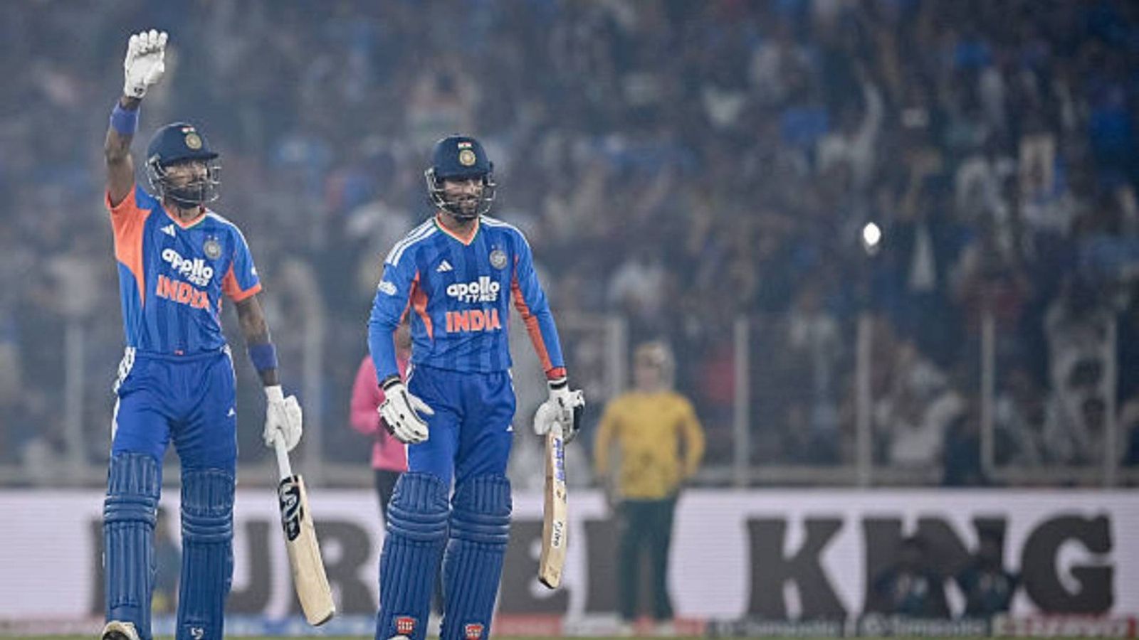 Big news: Body blow for India as star batter ruled out of first 3 T20Is vs New Zealand India's Hardik Pandya (L) celebrates with teammate Tilak Varma after scoring a half-century (50 runs) during the fifth Twenty20 international cricket match between India and South Africa (via Getty)
