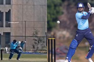 Watch: Shreyas Iyer smashes short ball for huge six just a ball after nasty helmet blow SportsTak