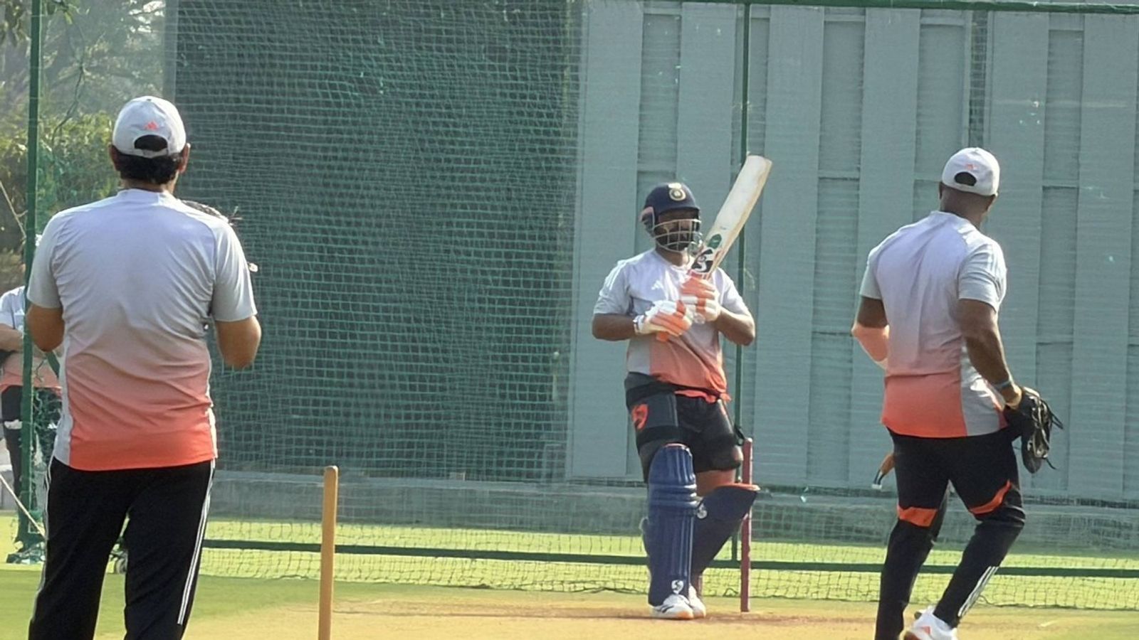 Injury scare for Team India ahead of 1st ODI vs NZ as 28-year-old hit hard during net session Rishabh Pant bats during India's optional training session ahead of 1st ODI against New Zealand (via X)