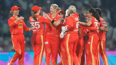 WPL 2026: Nandini Sharma’s maiden hat-trick goes in vain as Sophie Devine seals last-ball win for Gujarat Giants WPL 2026: Gujarat Giants celebrating their win against Delhi Capitals