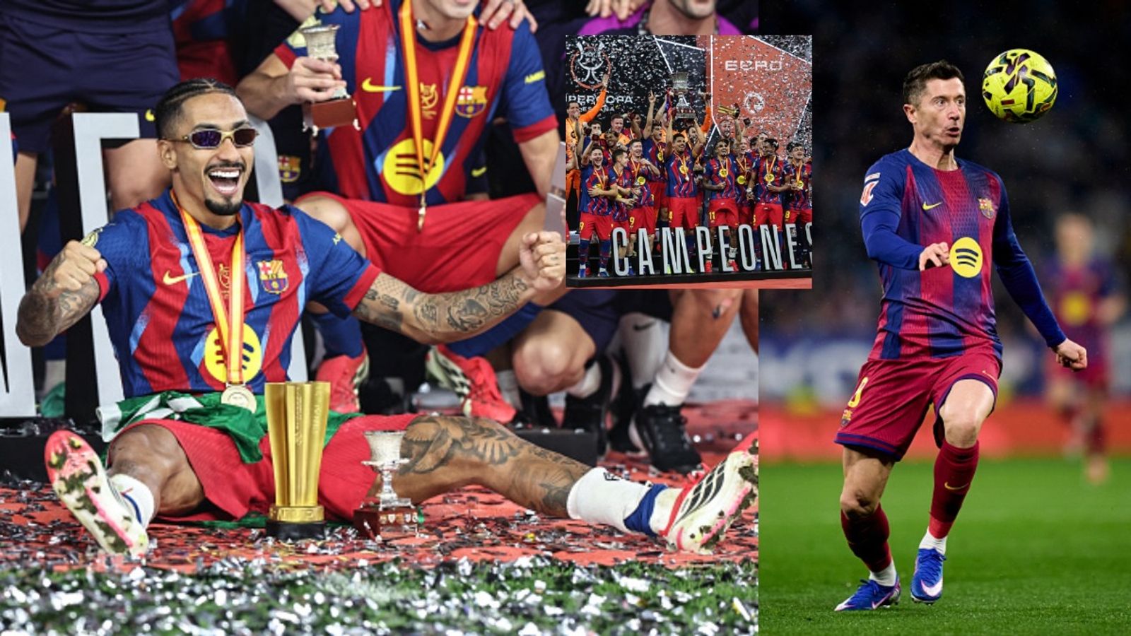Raphinha shines again with a brace as Lewandowski leads Barcelona past a gritty Madrid to Super Copa glory Raphinha shines again with a brace as Lewandowski leads Barcelona past a gritty Madrid to Super Copa glory