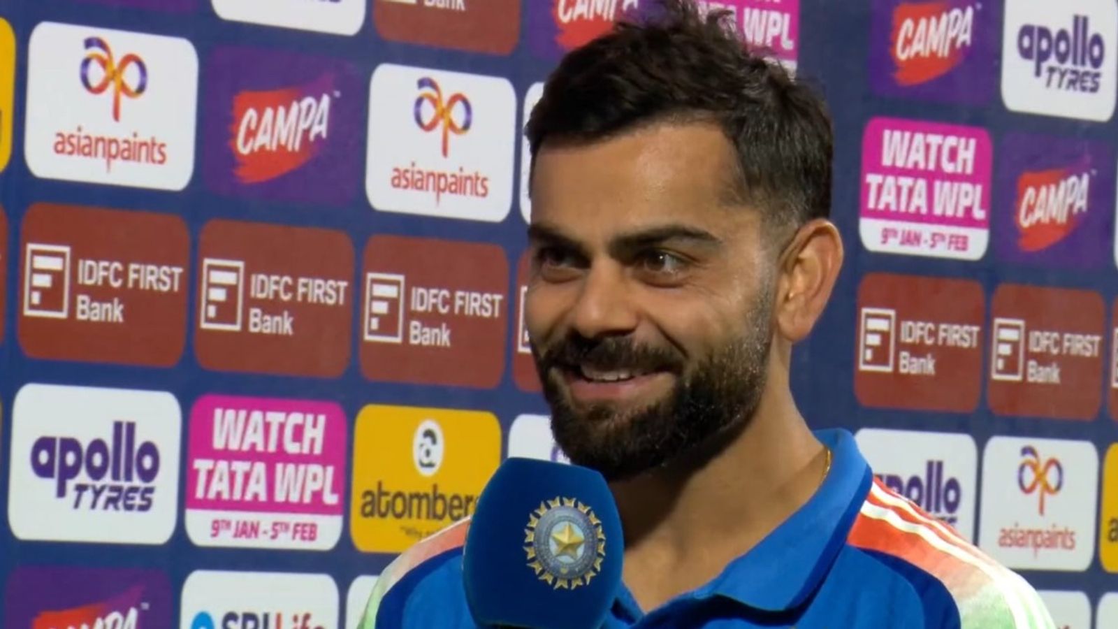 Where does Virat Kohli keep his 45 'Player of the match' awards? In-form batter reveals after 93-run knock Virat Kohli speaks in the post-match press presentation.