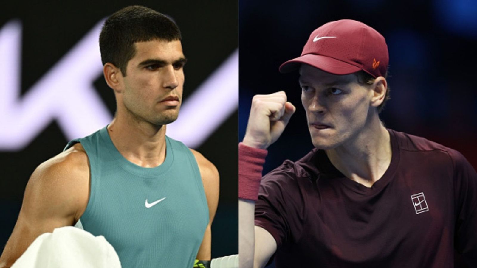 Has Carlos Alcaraz ever won Australian Open title? No. 1 star aims to deny Jannik Sinner's threepeat Carlos Alcaraz, Jannik Sinner in the frame (Images via Getty)