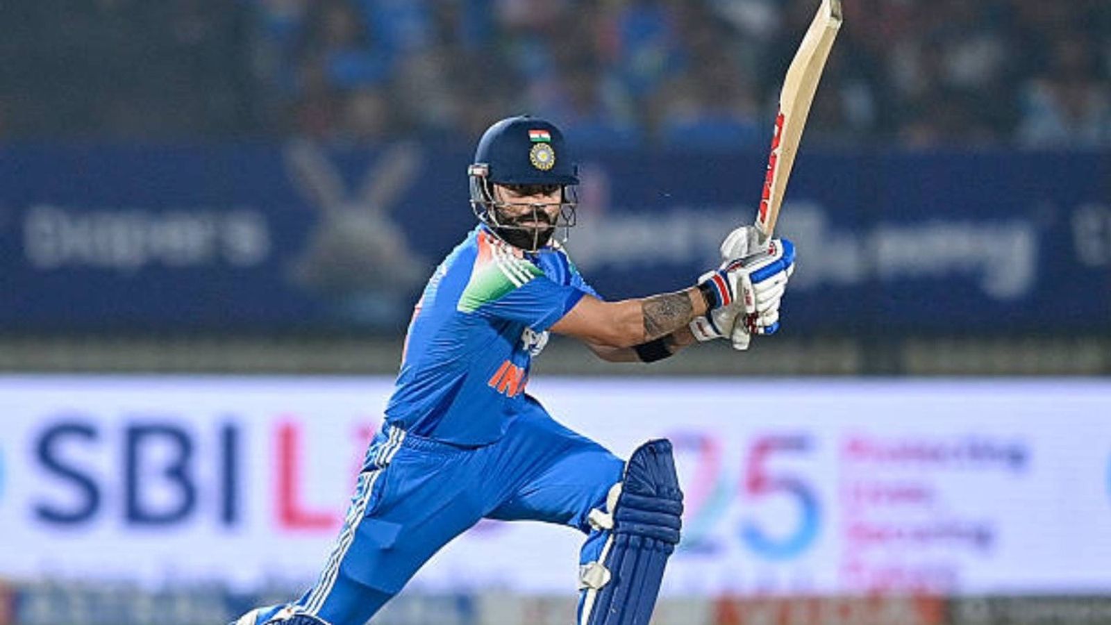 Ex-RCB star predicts Virat Kohli to play another 5-6 years for India after match-winning knock of 93 vs NZ India's Virat Kohli watches the ball after playing a shot during the first one-day international (ODI) cricket match between India and New Zealand at the Kotambi Stadium in Vadodara (via Getty)