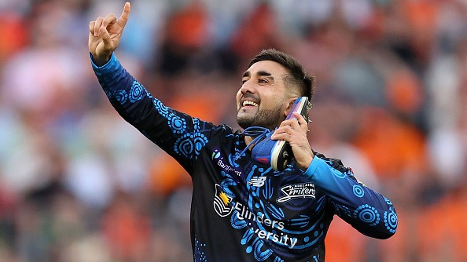 Tabraiz Shamsi equals all-time BBL record, faces joint-most balls by no.11 batter Tabraiz Shamsi of the Adelaide Strikers celebrates the wicket of Mitch Marsh of Perth Scorchers during the BBL match at Optus Stadium, on January 04, 2026.
