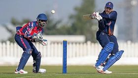 Delhi's Nitish Rana playing a shot in VHT clash Delhi's Nitish Rana playing a shot in VHT clash