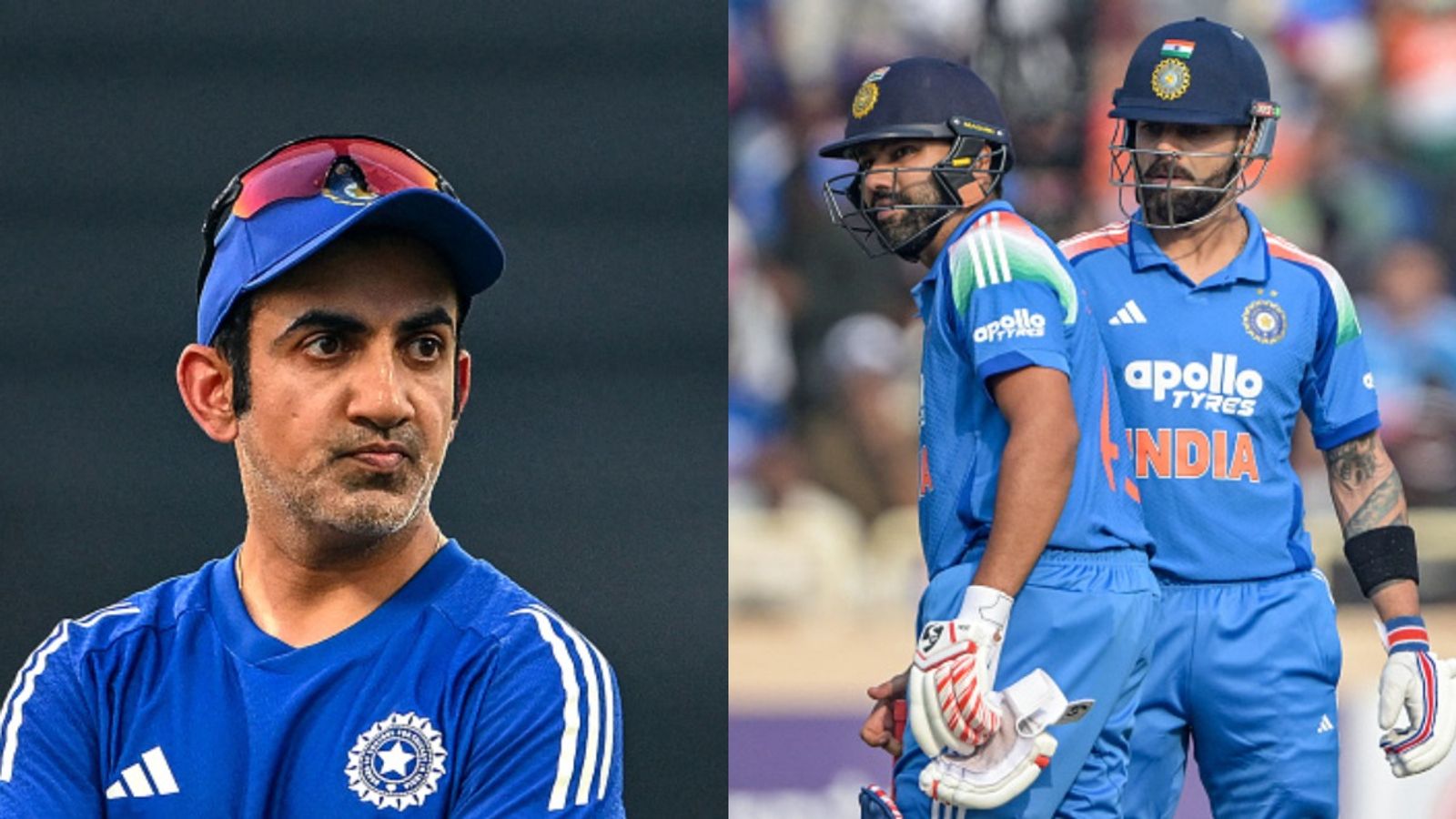 'Obviously, on...': India coach breaks silence on Rohit Sharma, Virat Kohli's rift with Gautam Gambhir Gautam Gambhir along with Rohit Sharma and Virat Kohli (Getty)