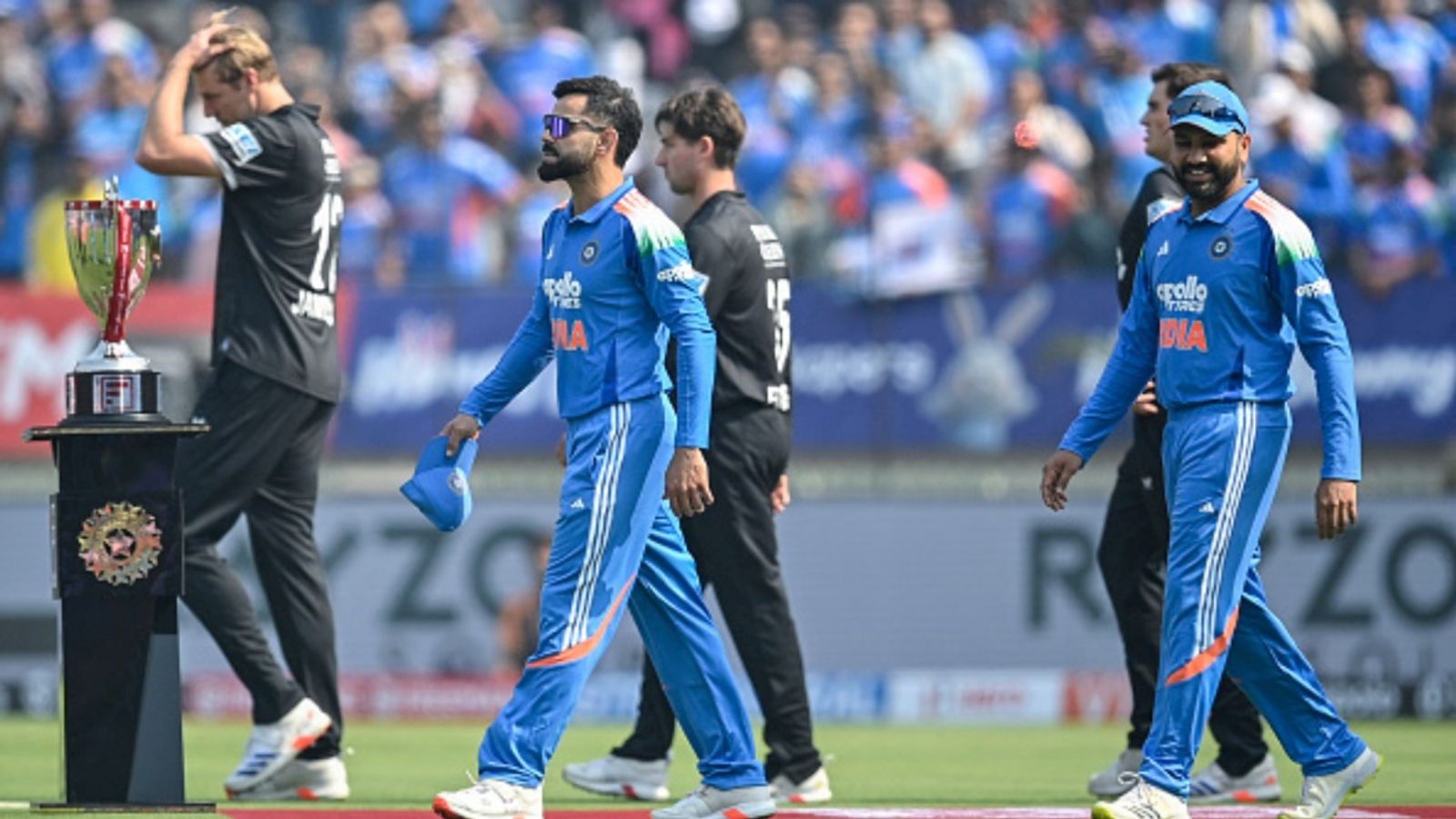 Virat Kohli back as no.1 ODI batter after July 2021, Rohit Sharma drops to no.3 India's Virat Kohli (L) and Rohit Sharma (R) arrive for the national anthem before the start of the first ODI against New Zealand at the Kotambi Stadium in Vadodara on January 11, 2026.