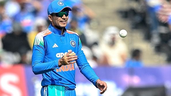 India's captain Shubman Gill in this frame. (Getty)