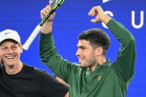 Watch: Carlos Alcaraz's hilarious reaction as announcer mistakenly calls Jannik Sinner World No. 1 at Australian Open SportsTak