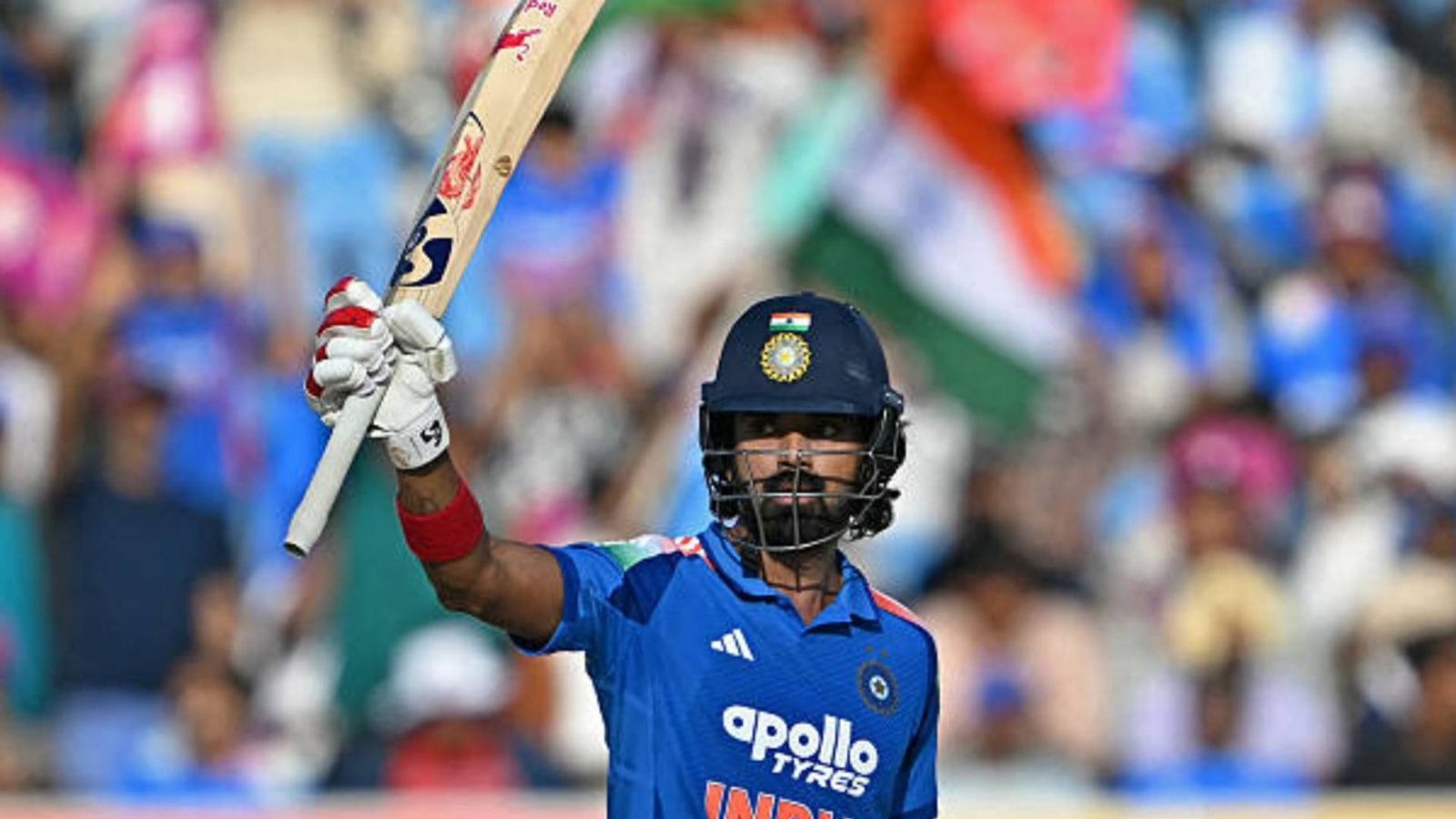 'Play him wherever you want...': Mohammad Kaif hails 'selfless' KL Rahul after gritty ton goes in vain vs NZ India's KL Rahul celebrates after scoring a half-century (50 runs) during the second one-day international (ODI) cricket match between India and New Zealand at Niranjan Shah Stadium in Rajkot (via Getty)