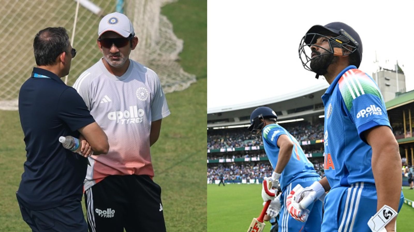 Exclusive: Ex-KKR star alleges Gautam Gambhir influenced Agarkar in Rohit Sharma’s ODI captaincy removal Ajit Agarkar along with Gautam Gambhir, Shubman Gill and Rohit Sharma (Getty)