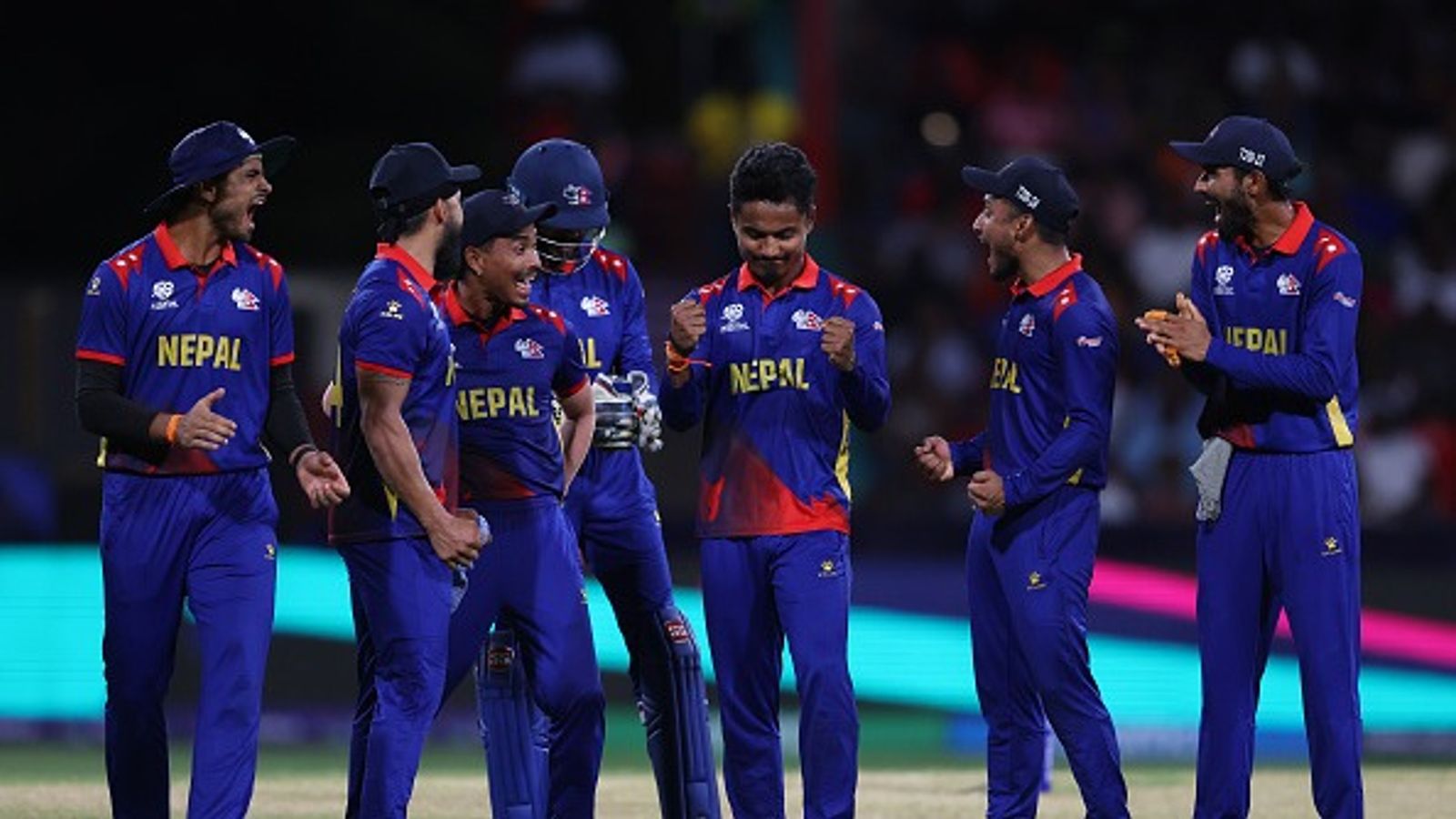 Australia's World Cup winning star ropes in with Nepal ahead of T20 World Cup 2026 Captain Rohit Paudel along with Nepal teammates (Getty)