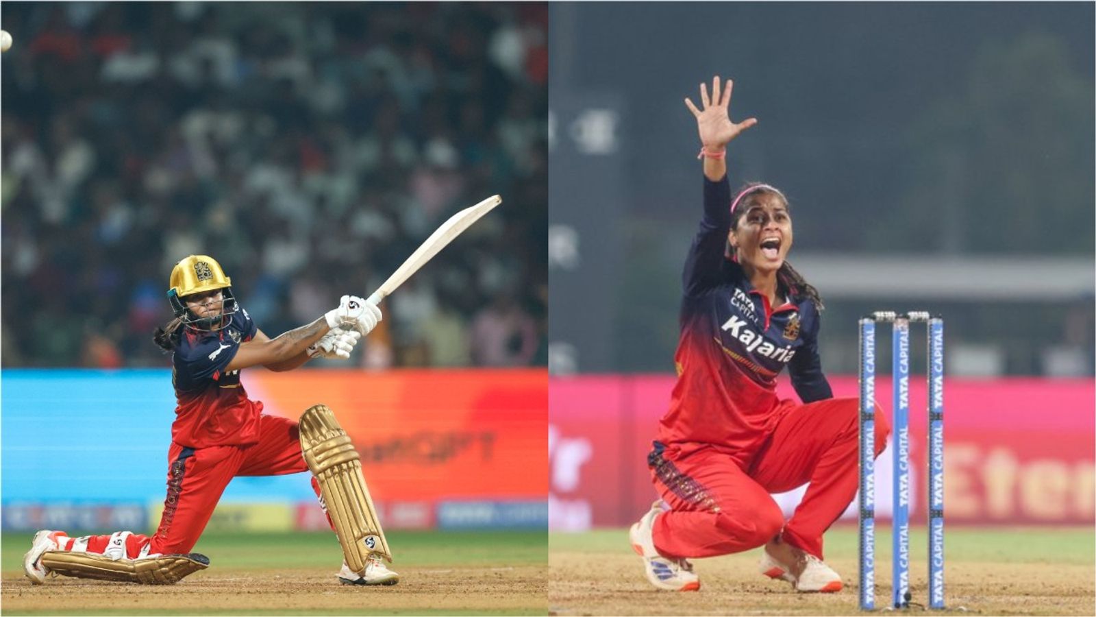 WPL 2026: Radha-Shreyanka combine to hand RCB hat-trick of wins after downing GG by 32 runs RCB's Radha Yadav (L) and Shreyanka Patil in frame. (X)
