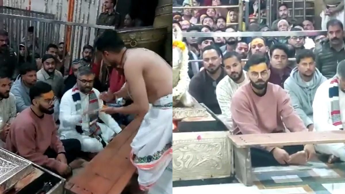 Virat Kohli visits Shree Mahakaleshwar Temple in Ujjain