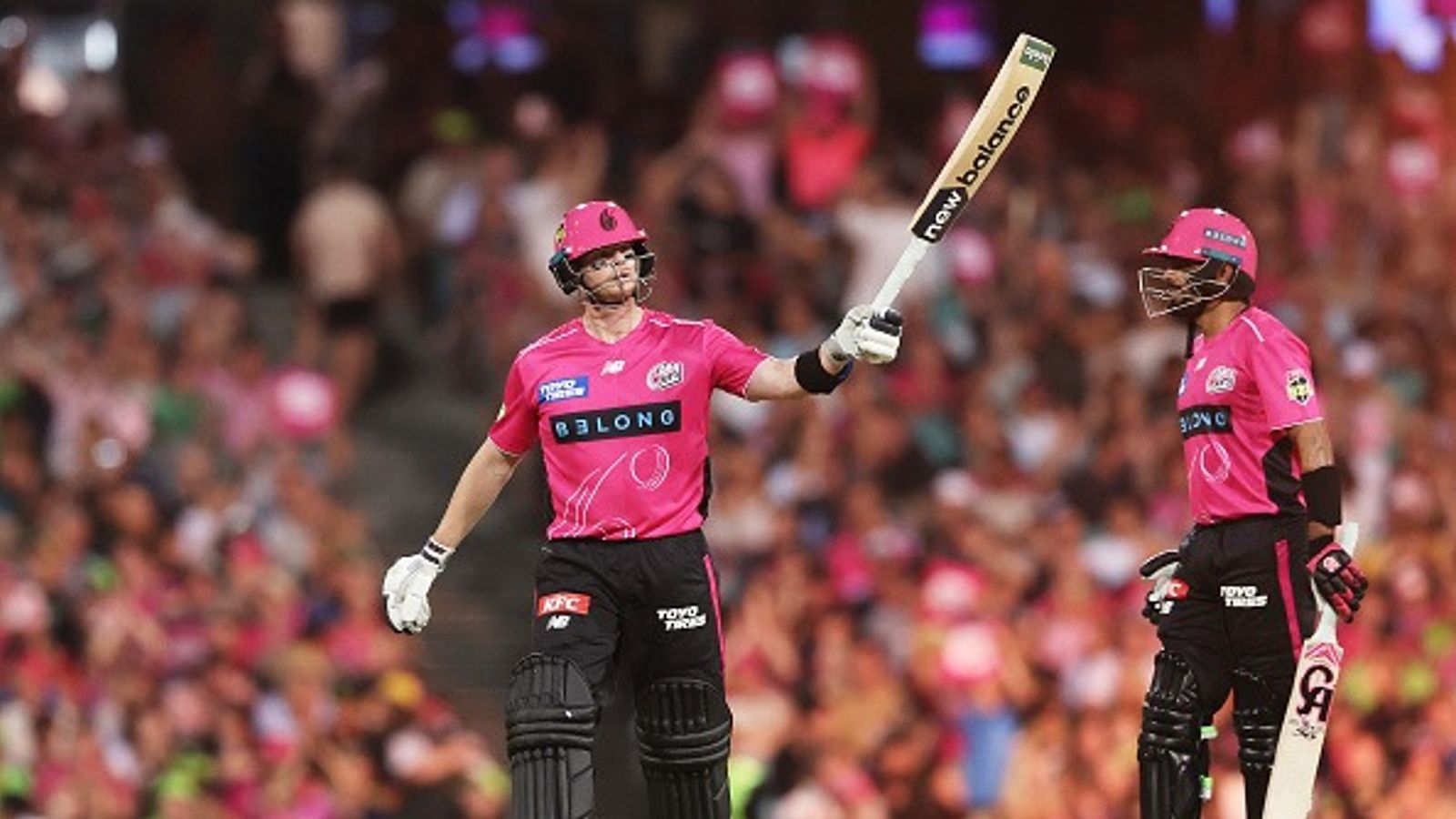Steve Smith explains why he turned down single and kept strike over Babar Azam Steve Smith and Babar Azam during BBL clash (Getty)