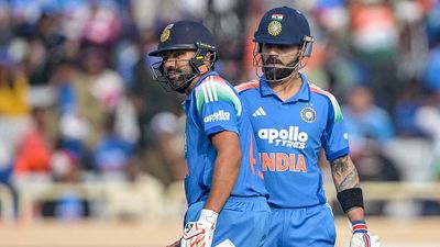 'At least now accept it...': Ex-RCB star’s blunt remark on Rohit Sharma, Virat Kohli’s ODI future goes viral Virat Kohli (R) and Rohit Sharma take a break during ODI vs New Zealand