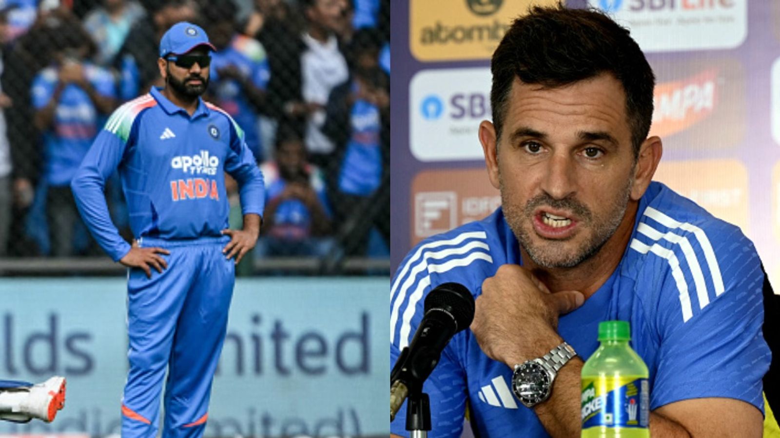 Ex-Cricketer hits out at Ryan ten Doeschate for his ‘little bit short on cricket’ remarks on Rohit Sharma, Nitish Kumar Reddy Rohit Sharma and Ryan ten Doeschate (Getty)