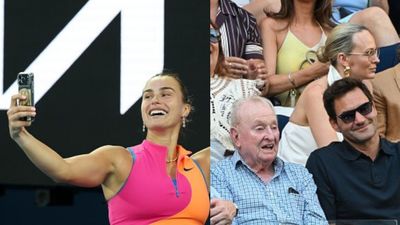 Watch: No. 1 Aryna Sabalenka fangirls Rod Laver & Roger Federer after overcoming tricky Australian Open opener No. 1 Sabalenka fangirls Federer & Laver after tricky AUS Open opener