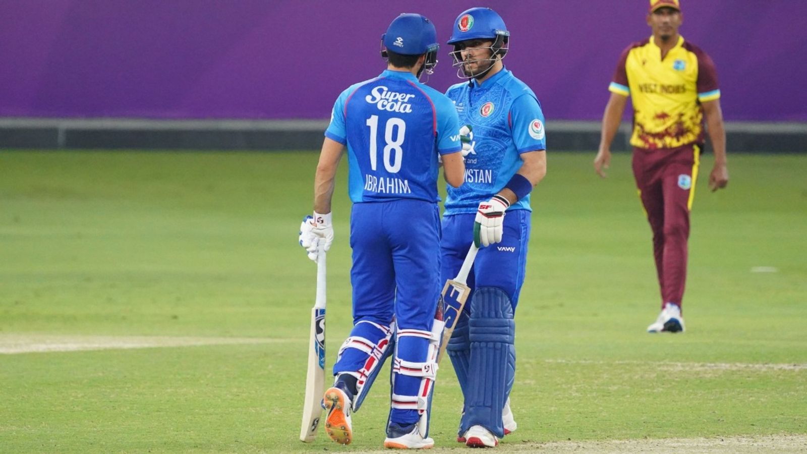Afghanistan ease past second string West Indies to start T20 World Cup 2026 preparations with 38-run win Afghanistan's Darwish Rasooli, Ibrahim Zadran during their partnership against West Indies in the first T20I of the series at Dubai International Cricket Stadium on January 19.