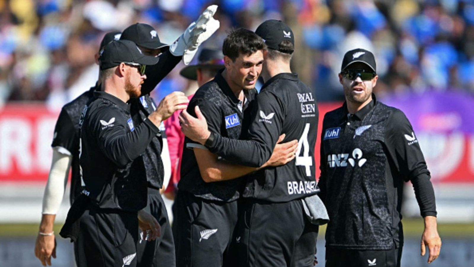 Huge blow to New Zealand as star all-rounder suffers injury, bowler with 7 wickets in ODI series added for first 3 T20Is New Zealand's Kristian Clarke (C) celebrates with teammates after taking the wicket of India's Virat Kohli during the second ODI at Niranjan Shah Stadium in Rajkot on January 14, 2026.