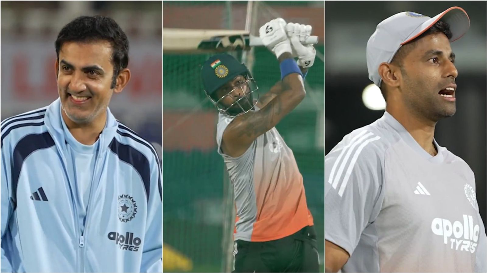 Gambhir in splits, Suryakumar teases Dube as Pandya smashes big six in Nagpur during nets session; watch viral video Head coach Gautam Gambhir and captain Suryakumar Yadav react as Hardik Pandya hits a big six during nets session in Nagpur.